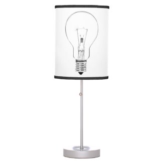 Light Bulb Black & White Lamp