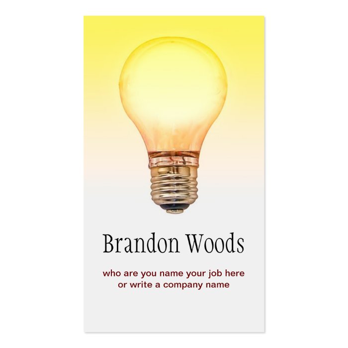 light-bulb-business-card-zazzle-shop-lighting-business-cards