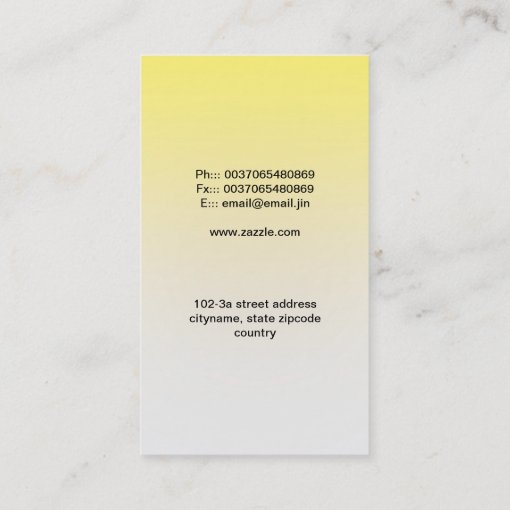 light bulb business card Zazzle