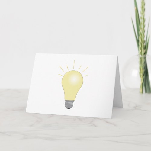 Light Bulb Card