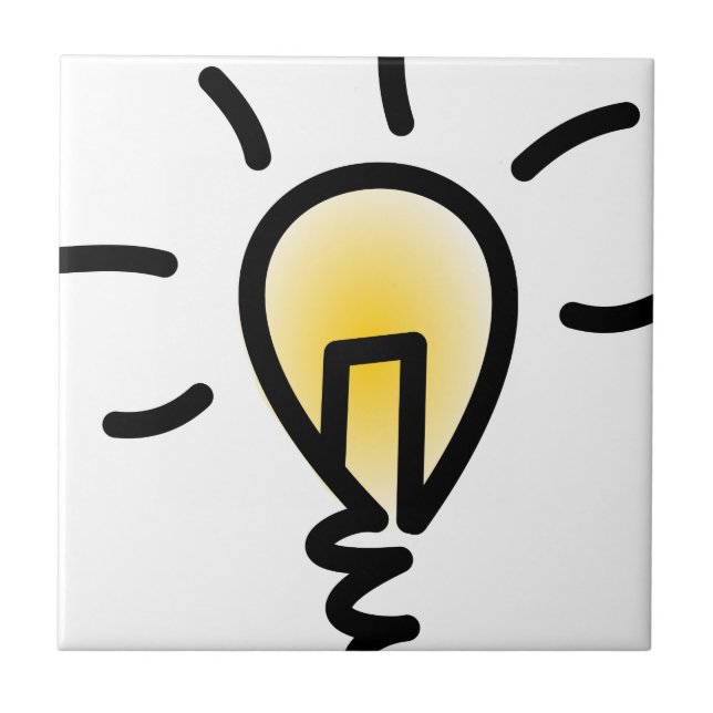 Light Bulb Ceramic Tile (Front)