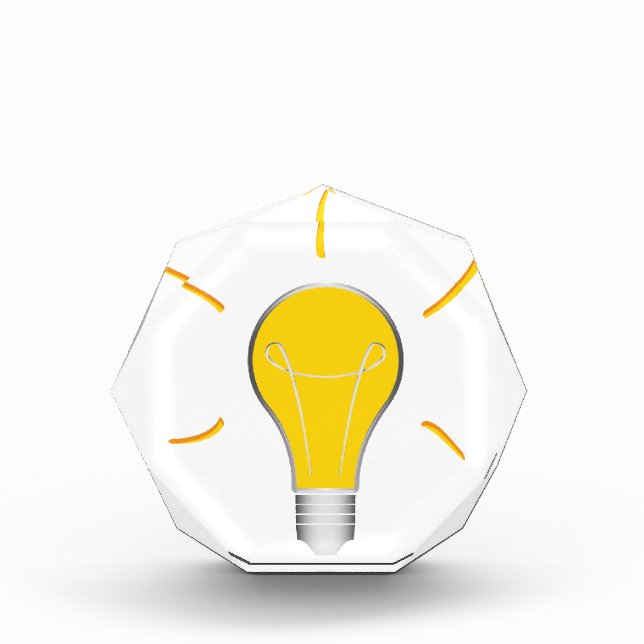 Light Bulb creative idea Acrylic Award (Front)