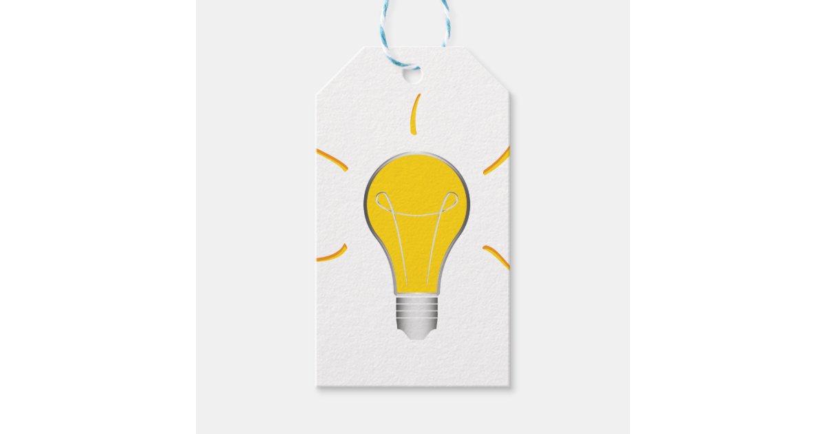 Light Bulb Creative Idea Gift Tags Zazzle Light Bulb Creative Idea Gift Tags Zazzle