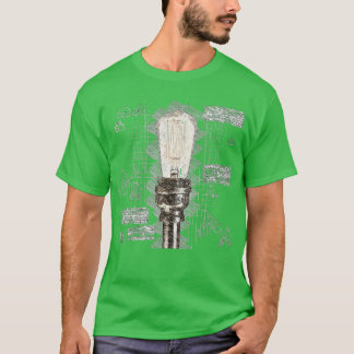 Light Bulb Diagram Electrician T-Shirt