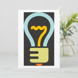 Light Bulb Icon Invitations
