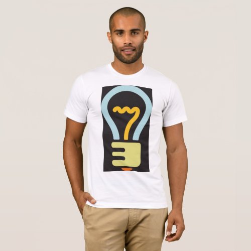 Light Bulb Icon Mens T_Shirt