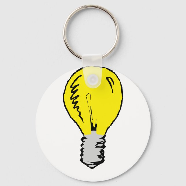 Light Bulb Idea Keychain (Front)