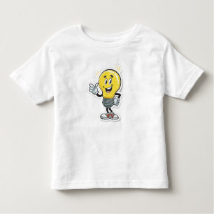 Light Bulb Lamp LED Cartoon T-shirt