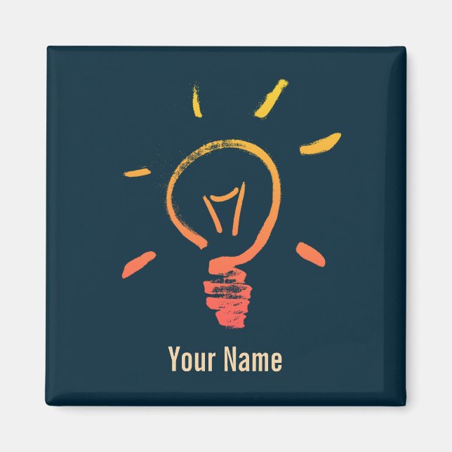 Light bulb lamp retro lightbulb smart electrician magnet (Front)