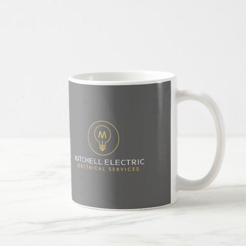 LIGHT BULB MONOGRAM LOGO for ELECTRICANS Coffee Mug