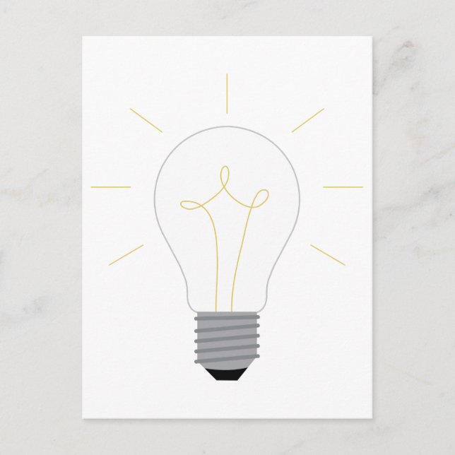 Light Bulb Postcard (Front)