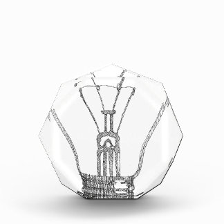 Light bulb series acrylic award