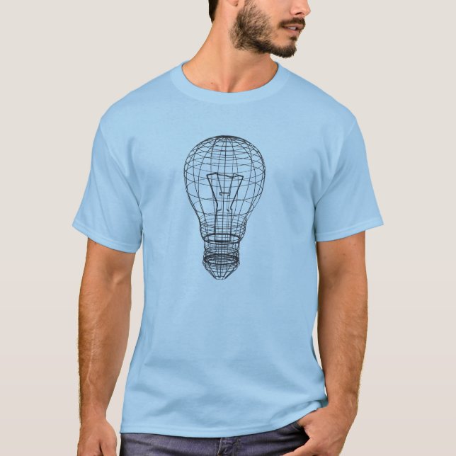 Light bulb tshirt for him (Front)
