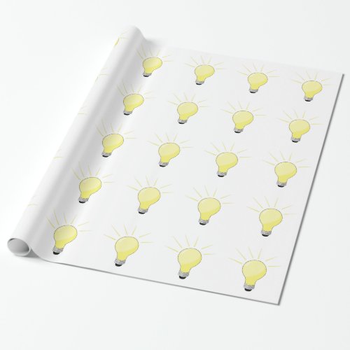 Light Bulb Wrapping Paper