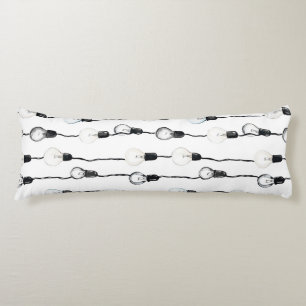 Light Bulbs Body Pillow