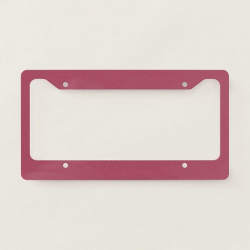  Light Burgundy  License Plate Frame