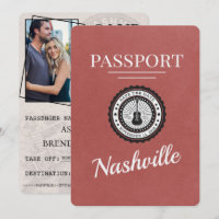Light Burgundy Nashville Passport Save The Date