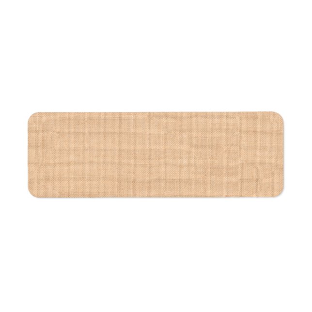 Light Burlap Address Label (Front)