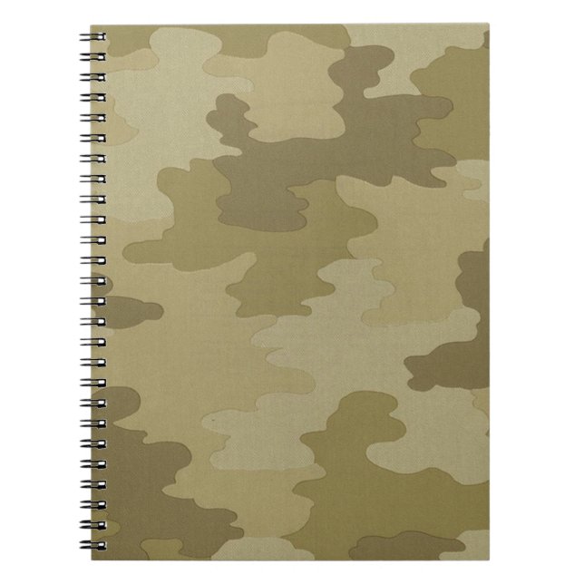 Light Camouflage Spiral Notebook (Front)