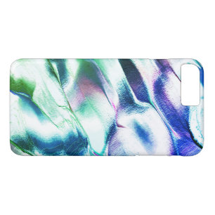 Light carved from matte metal, green to blue color iPhone 8 plus/7 plus case