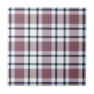 Light checkered retro pattern brown gray white ceramic tile