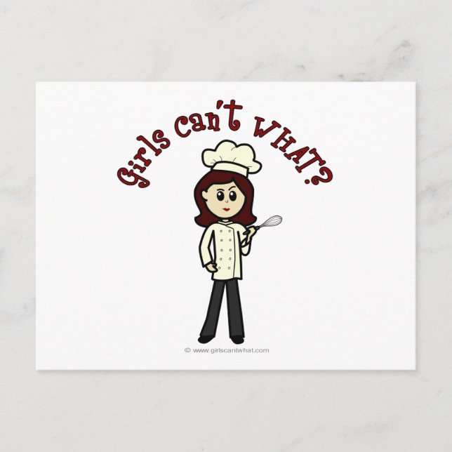 Light Chef Girl Postcard (Front)