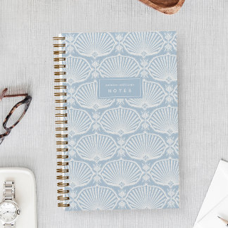 Light Coastal Blue | Deco Fans Personalized Notebook