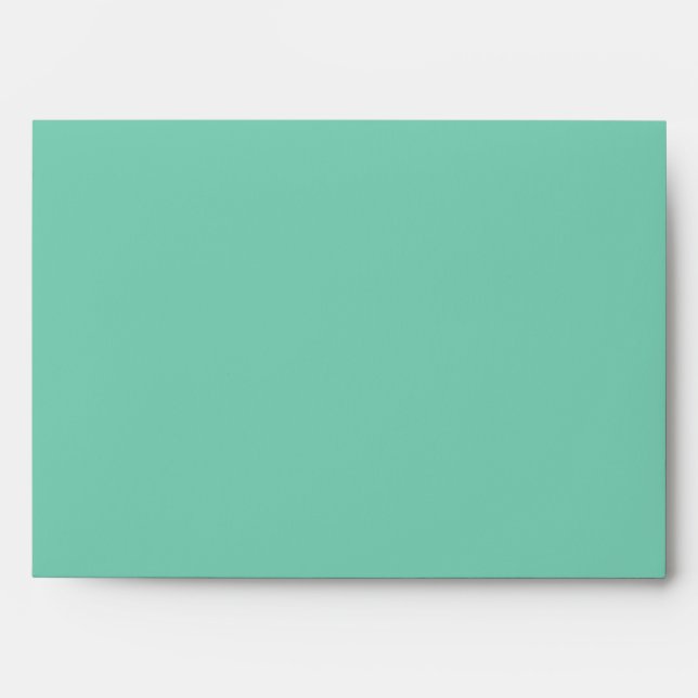 Light Coastal Green Solid Color Envelope (Front)