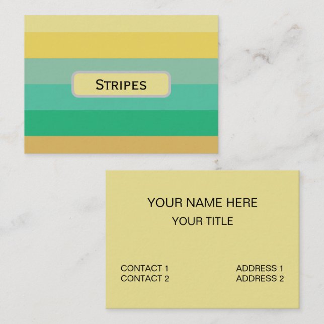 Light Color Stripes Business Card (Front/Back)