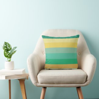 Light Color Stripes Throw Pillow