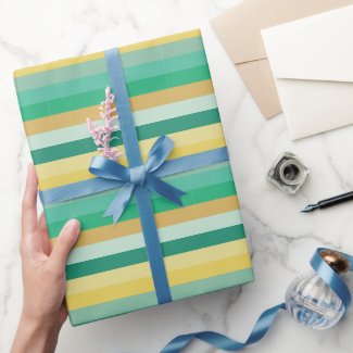 Light Color Stripes Wrapping Paper