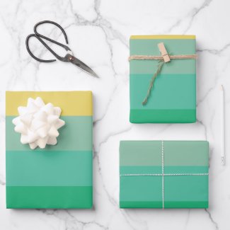 Light Color Stripes Wrapping Paper Sheets