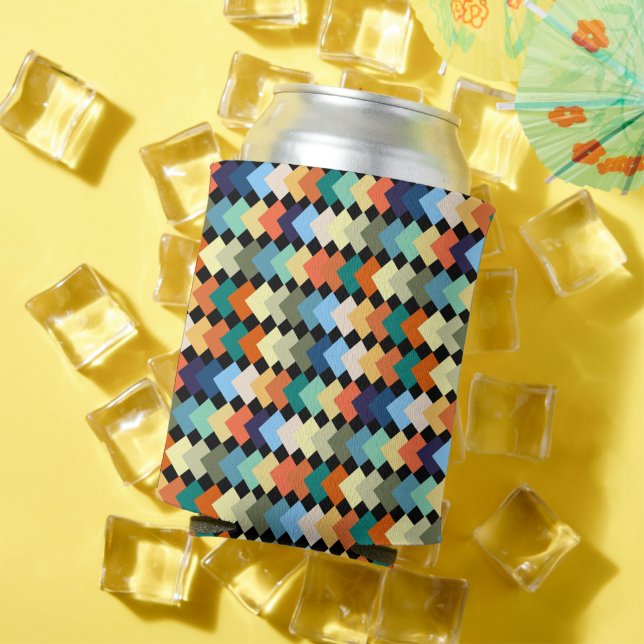 Light Colored Diamonds Can Cooler (In Situ Summer)