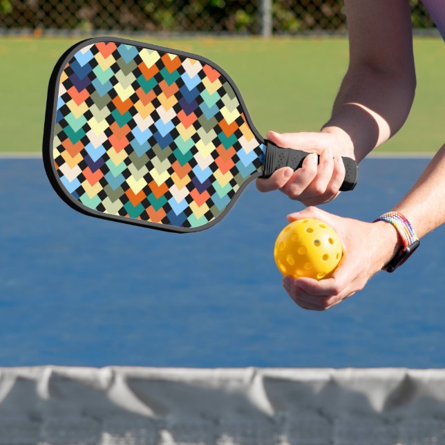 Light Colored Diamonds Pickleball Paddle (Insitu)