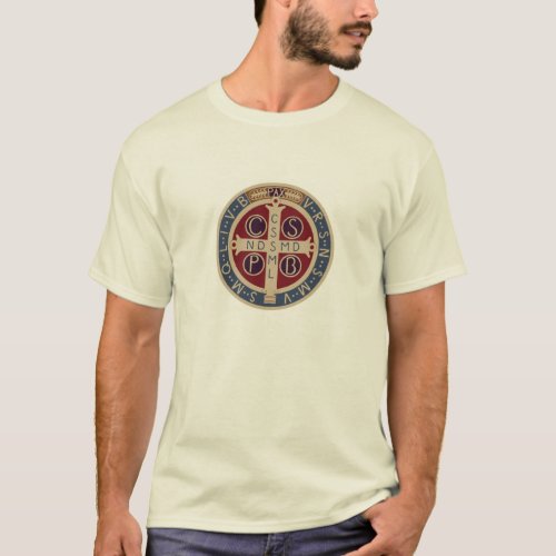Light_Colored T_Shirt with the St Benedict Medal