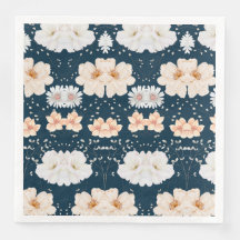 Light Colour Flower With Dark Ocean Background