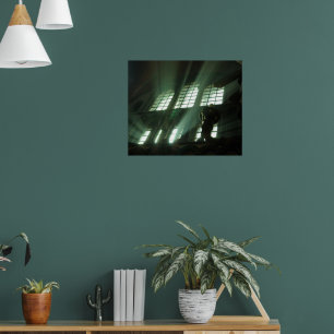 Light coming in church window poster