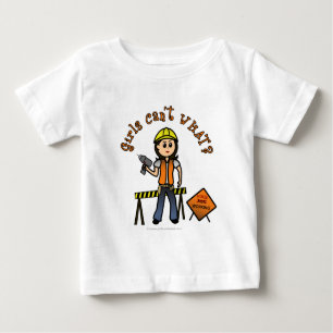 Light Construction Girl Baby T-Shirt