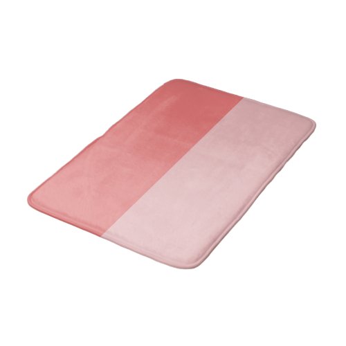 Light Coral and Baby Pink Bath Mat