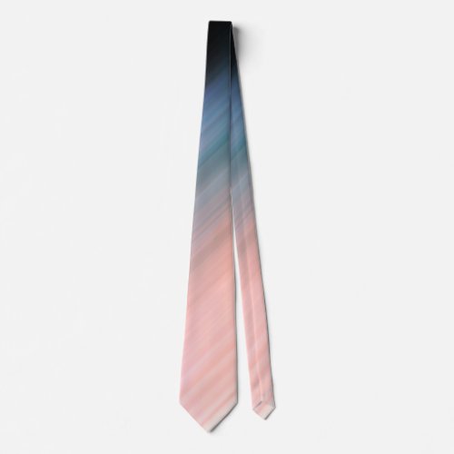 Light Coral and Gray Blue Stripes Neck Tie