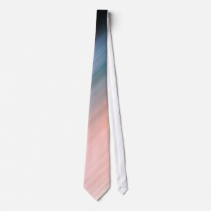 Light Coral and Gray Blue Stripes Neck Tie