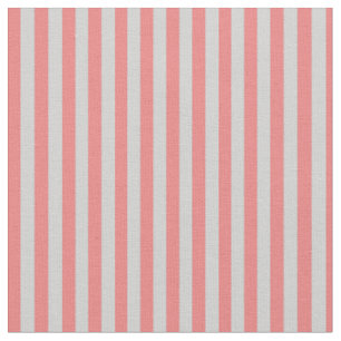 Light Coral and Light Grey Colored Stripes Fabric