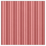 [ Thumbnail: Light Coral & Brown Colored Stripes Pattern Fabric ]