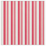 [ Thumbnail: Light Coral, Crimson & Mint Cream Lines Fabric ]