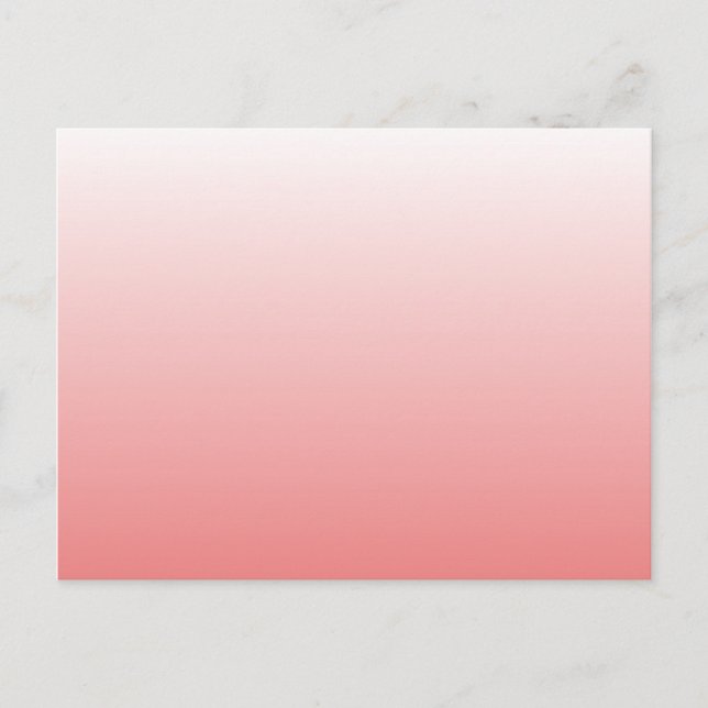 Light Coral Gradient Postcard (Front)