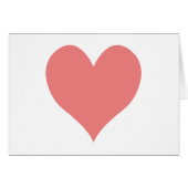 Light Coral Heart Shape (Front Horizontal)
