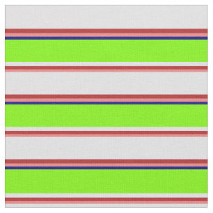 Light Coral, Red, Lavender, Green & Blue Colored Fabric