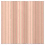 [ Thumbnail: Light Coral & Tan Colored Striped Pattern Fabric ]