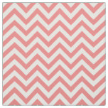 Light Coral White LG Chevron ZigZag Pattern 12I Fabric