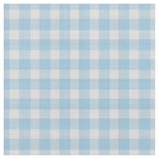 Light Cornflower Blue Checkered Plaid Fabric